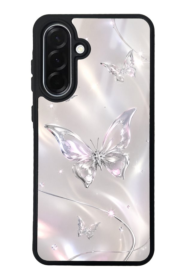 Samsung A36 Crystal Whisper Butterfly Design Glossy Phone Case