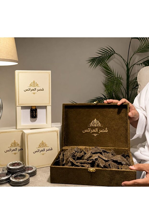 عود كلمنتان ازرق فاخر -60جرام +توله 6 مل دهن عود...