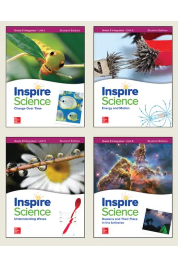 Inspire Science, G08 - Print Student Edition Bundle (Units 1-4)_ماجروهيل مجموعة إنسبير ساينس الصف الثامن