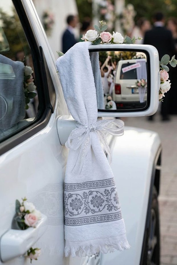 12 Pieces of Fringed Wedding Towels, Convoy Towels Economic Model 40X80Cm