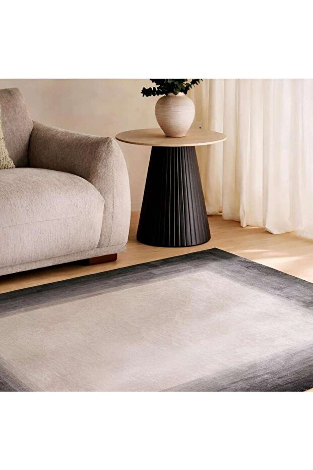 Razen Border Printed Rug 300x400cm - Beige