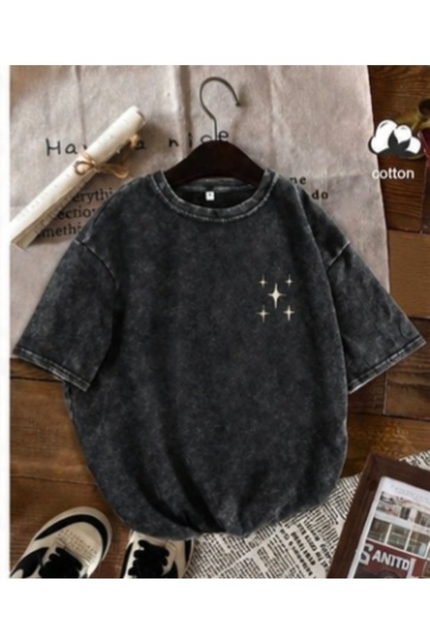 Calle Unisex Colorful Oversize Printed T-Shirt Streetwear Comfortable Fit Daily Premium