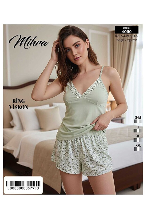 Askılı Şortlu Pijama Takımı