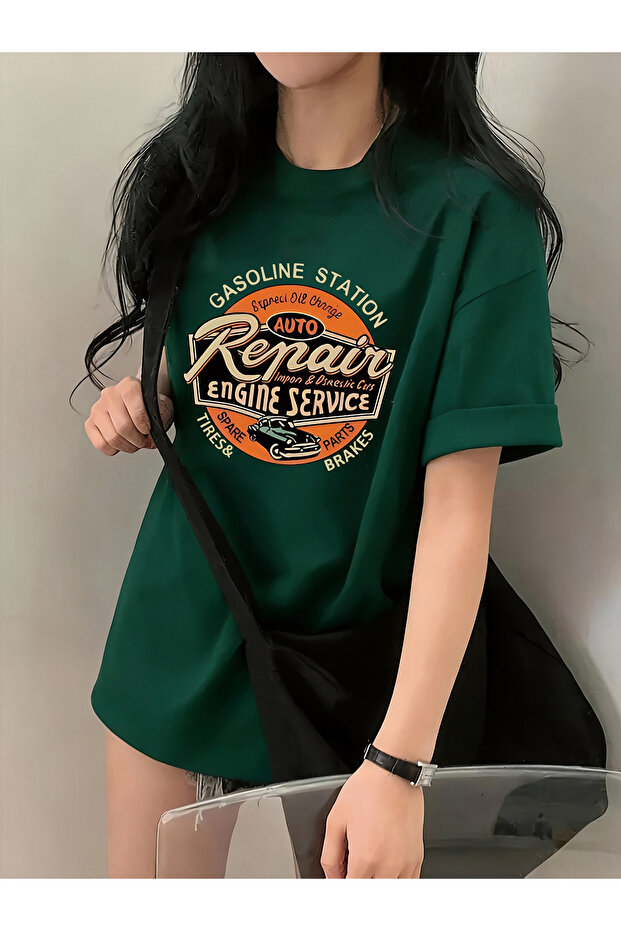 تيشيرت بتصميم مطبوع من Vintage Garage