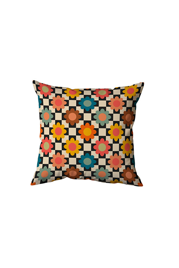 Retro Floral Pattern Pillow, Gift