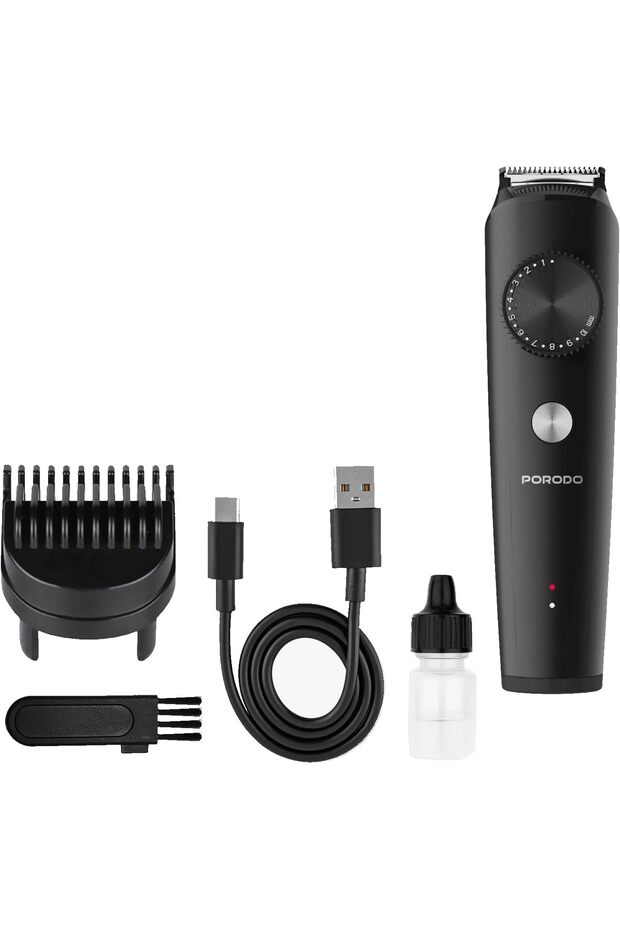 Kron Cordless Hair Trimmer, Precision Beard Grooming Kit with 1-10mm Adjustable Dial Comb, 6500 RPM Professional Electric Shaver USB-C Rechargeable and Travel Lock