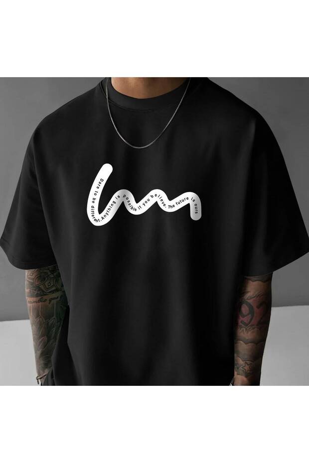 Unisex Oversize 100% Cotton Crew Neck Short Sleeve T-Shirt