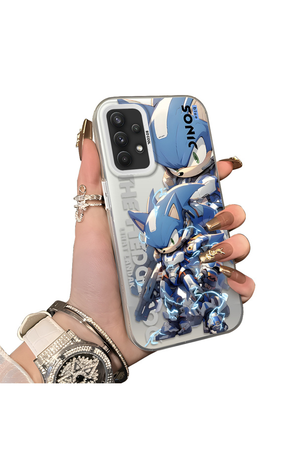 Samsung Galaxy A32 4g Compatible Hard Acrylic Back Silicone Edge Lens Protection Case
