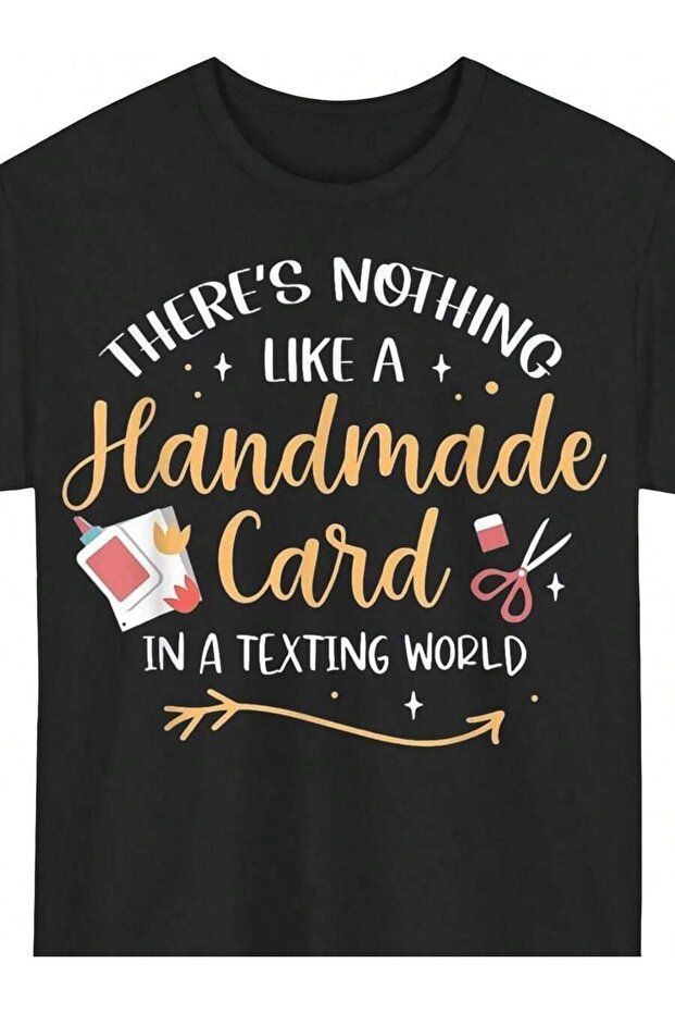 تي شيرت مصنوع يدويًا من Making Maker بتصميم Card In A Texting World