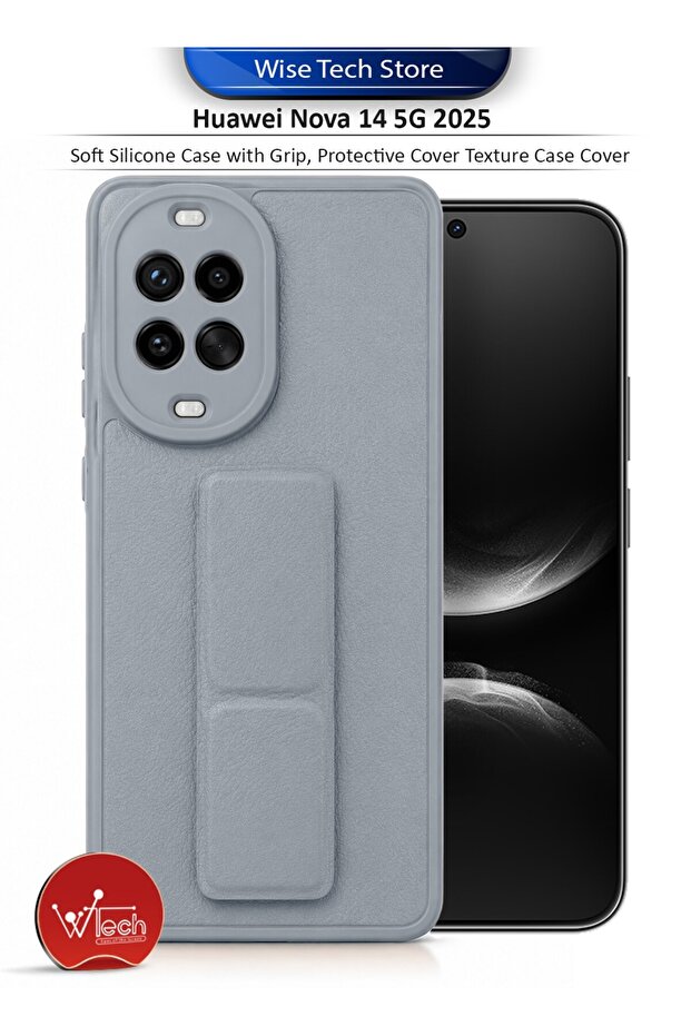 Huawei Nova 14 5G 2025 Soft Silicone Case with Grip, Protective Cover Texture Case Cover