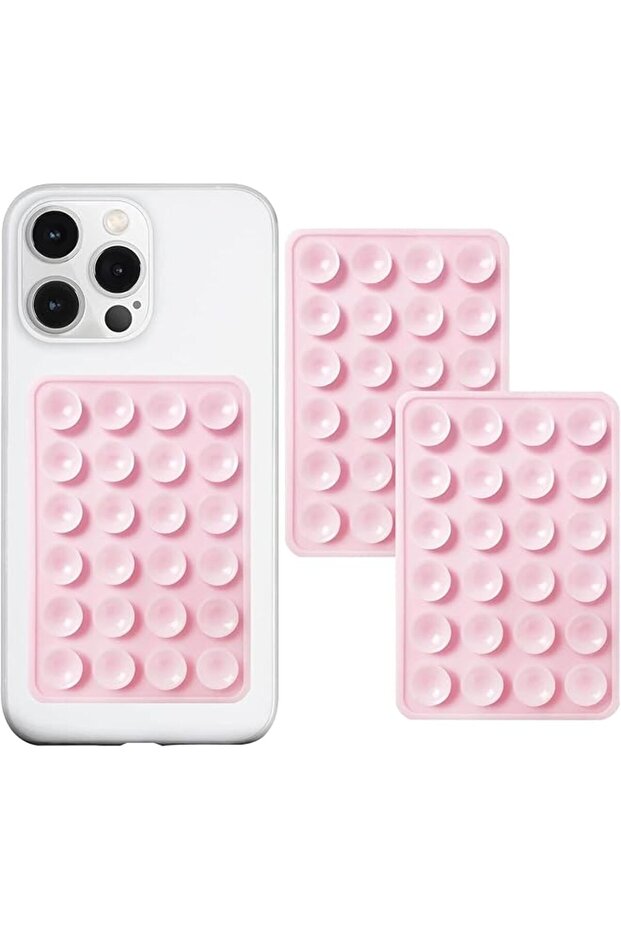 2-Pack Adhesive Silicone Suction Phone Mount