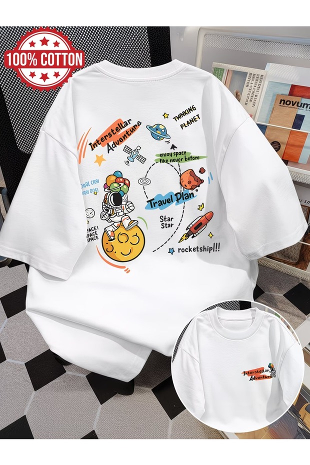 Unisex Comfortable Fit Tshrit Mixed Printed Tshirt