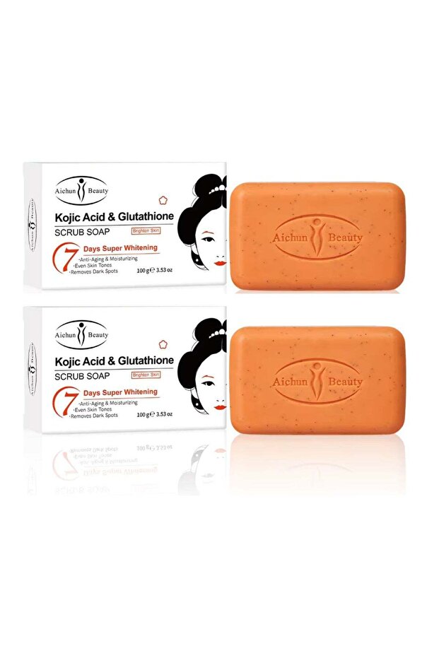 kojic acid scrub soap 100ml - Pack of 2