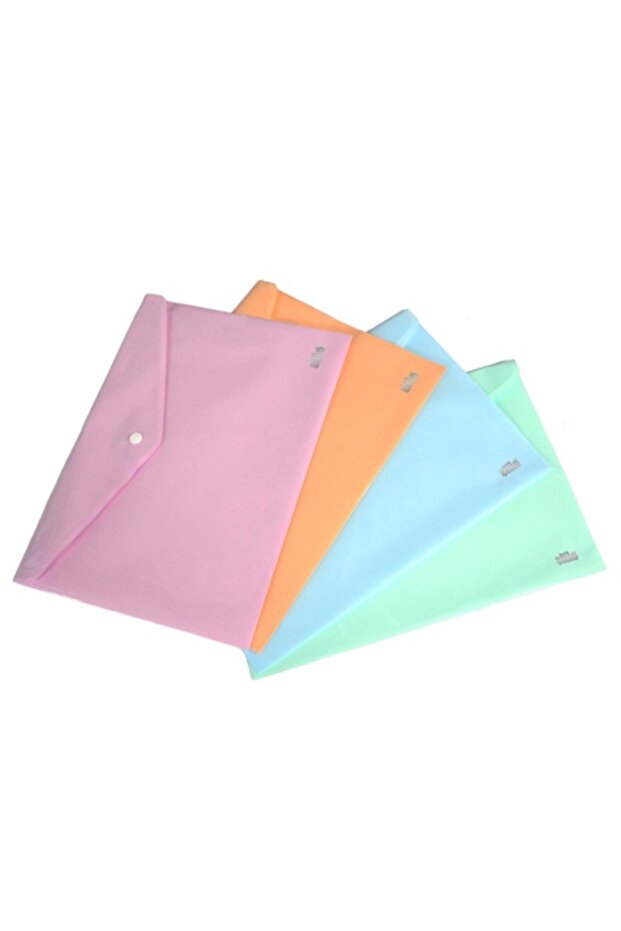 Snap Fastener File Folder A4 Neon Green Quality - 5 Pieces