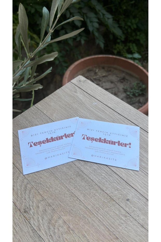 50Pcs Thank You Card for Company Business