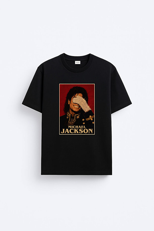 Michael Jackson Printed Cotton Black T-Shirt T-Shirt
