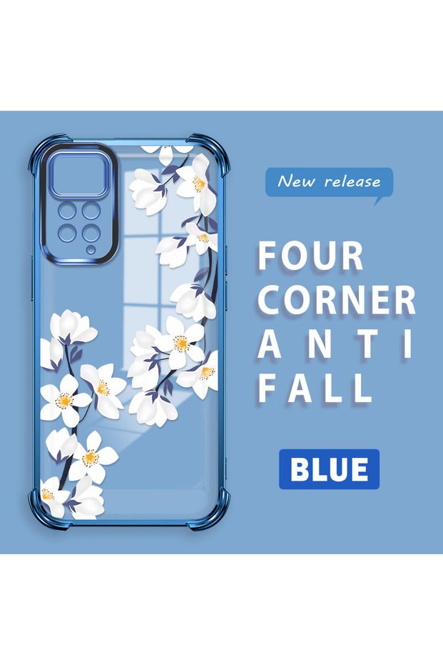 Redmi Note 12 Pro 4g Compatible Transparent Back Four Corners Reinforced Impact Protection Silicone Case