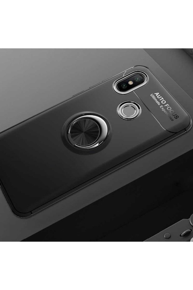 Silicone Ravel Cover with Rotatable Ring Stand for Xiaomi Mi 8 Se Compatible Mobile Phone