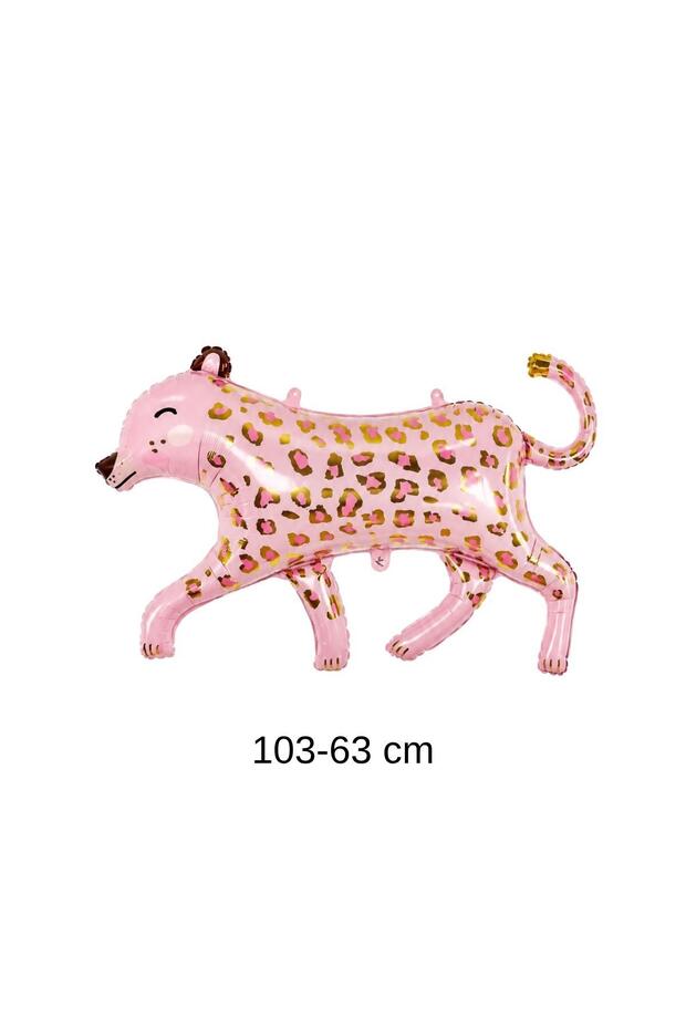 Pink Panther Foil Balloon 103 × 63 cm – Safari and Animal Themed Party Decoration