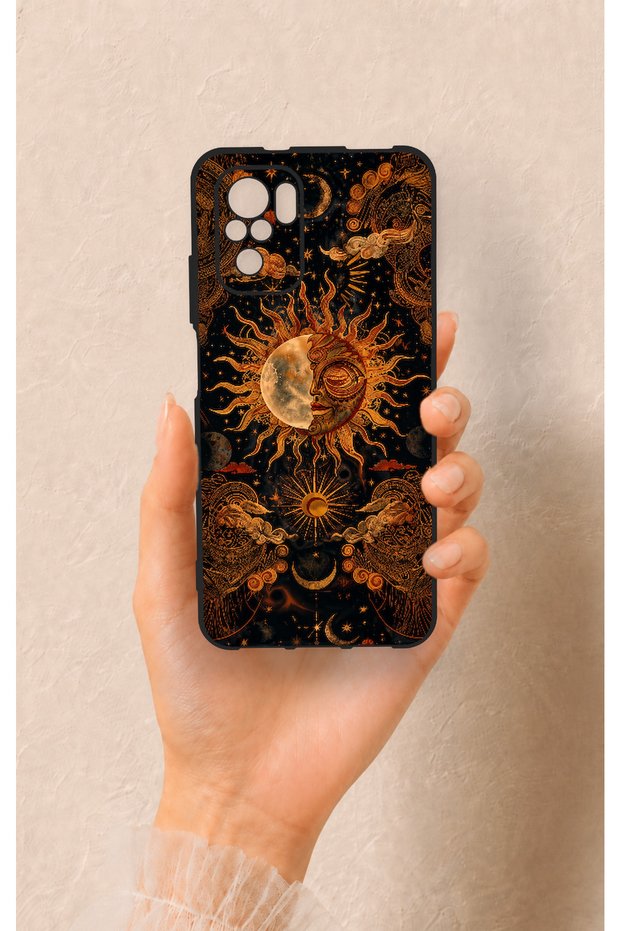 Redmi Note 10-10S Compatible Mystic Sun Pattern Silicone Case