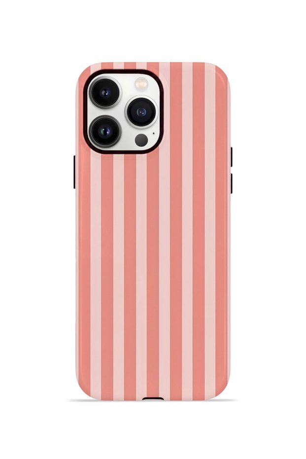 iPhone 14 Pro Vorian Double Layer Case Coral Riviera Stripe