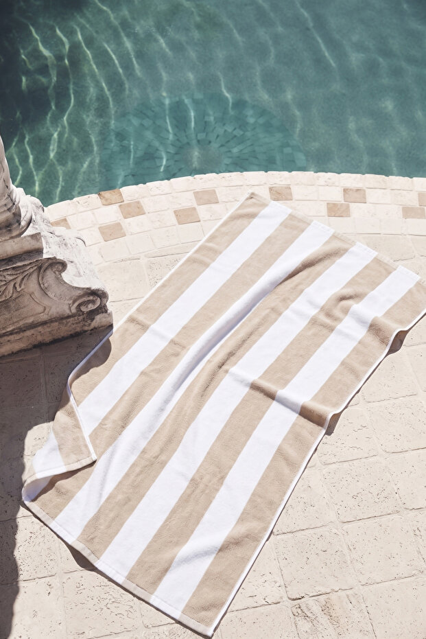 100% Cotton Striped Beach Towel (75X150)