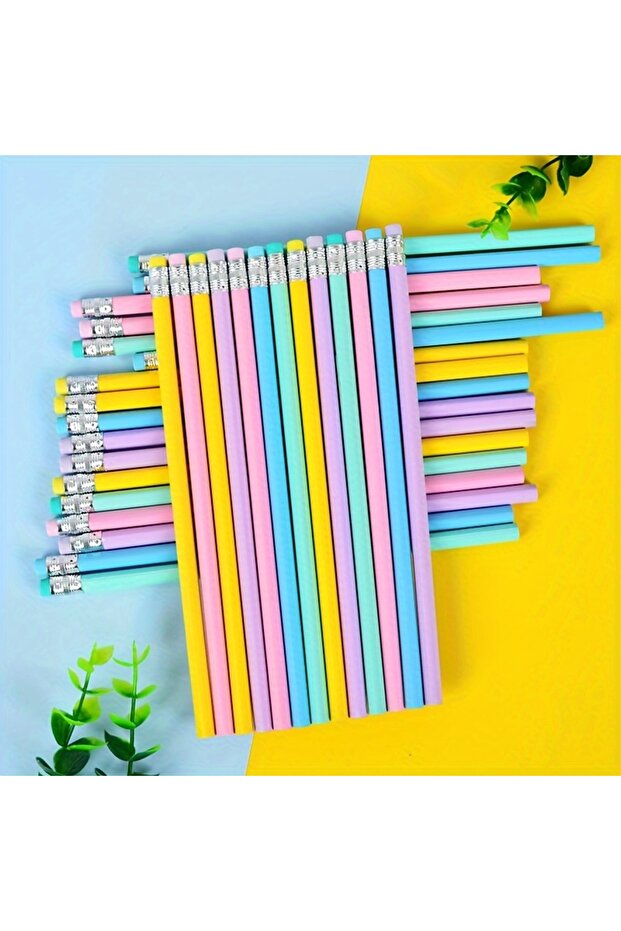 Randomly 30 pieces 30 Mixed Writing Pencils HB Pencils Macaron Wood Pencils Jelly Pencils, Back-to-S