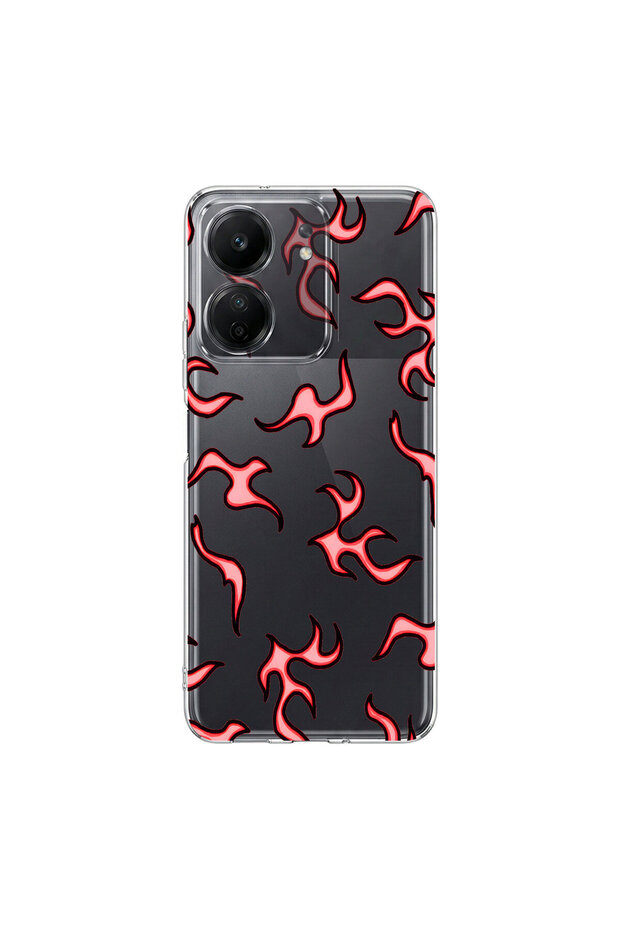 Poco C65 Compatible Wallpaper 4 Design Transparent Case