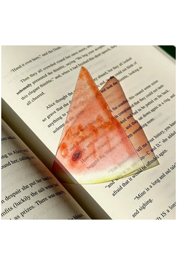 watermelon New exquisite transparent acrylic bookmark reading mark gift cute grape tomato bookmark