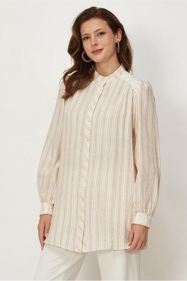 Striped Muslin Tunic 46735