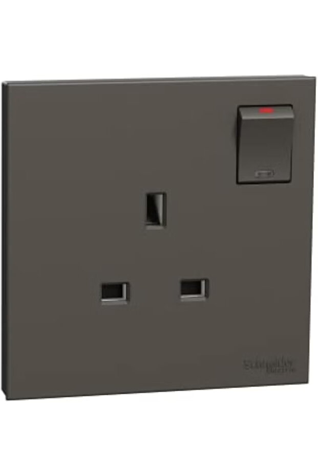 Electric AvatarOn C 1 Gang Socket-Dark Grey