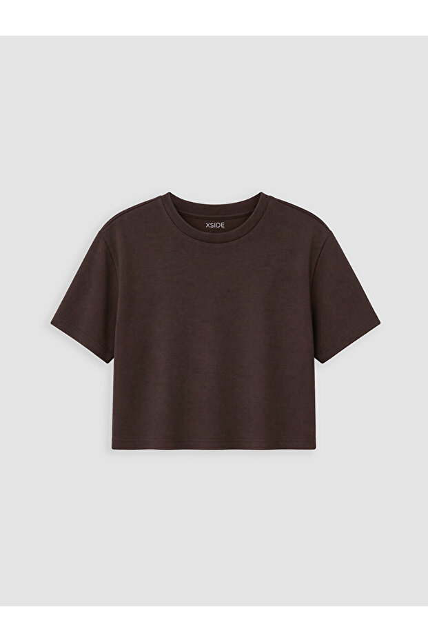 Brown Soft Touch Oversize Women's T-Shirt