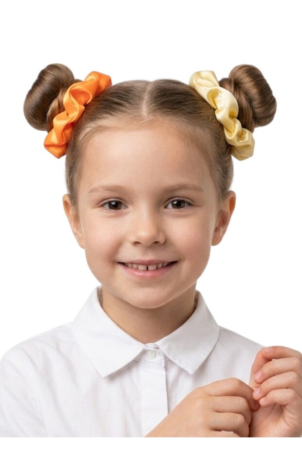 -Eya 2-piece Scrunchie Set - Multicolor