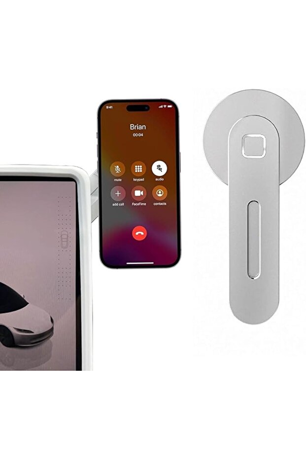 حامل هاتف مغناطيسي للابتوب - متوافق مع MagSafe لهواتف آيفون 17/16/15/14/13/12، قابل للتعديل