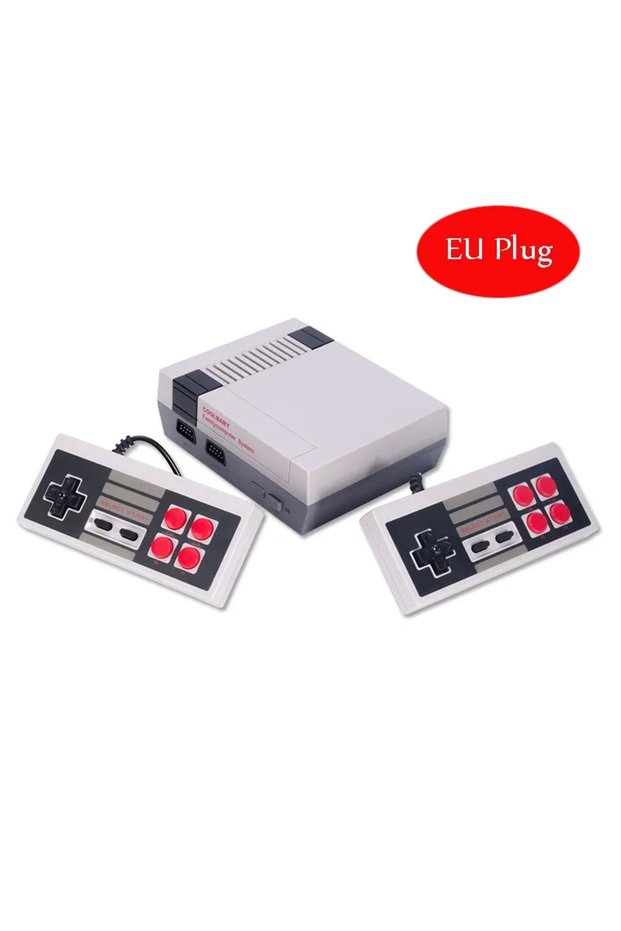 EU PLUG Handheld Family Recreation Video Console AV Output Retro Built-in 620 Classic Games Dual Gam