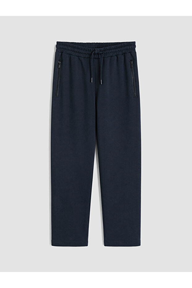 Ozmarka New Season Navy Blue Regular Fit Men's Sweatpants