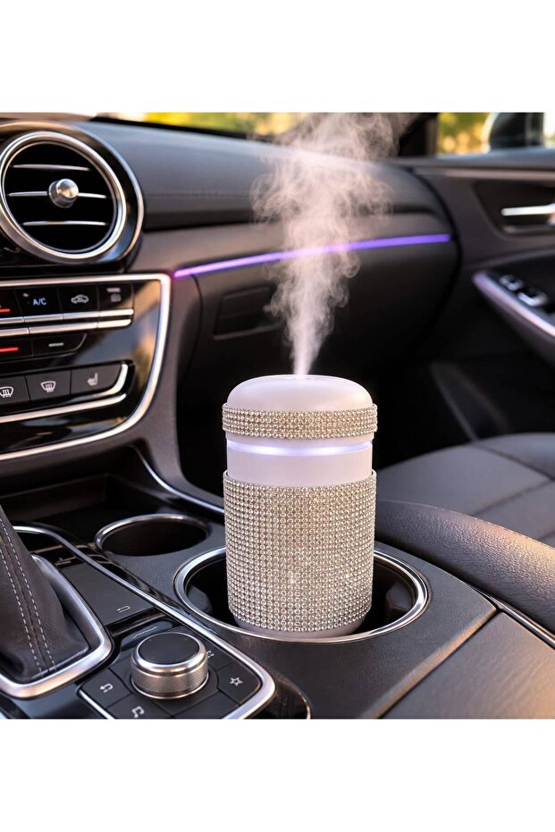 White Stone Crystal Stone Air Humidifier