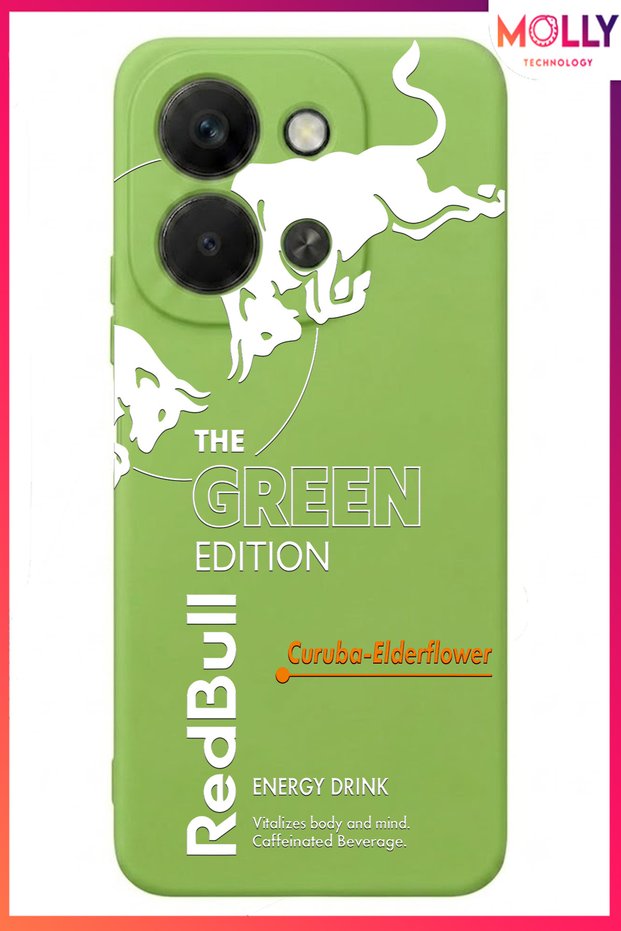 Pistachio Green the Green Edition Patterned Velvet Inside Silicone Case for Redmi 15C