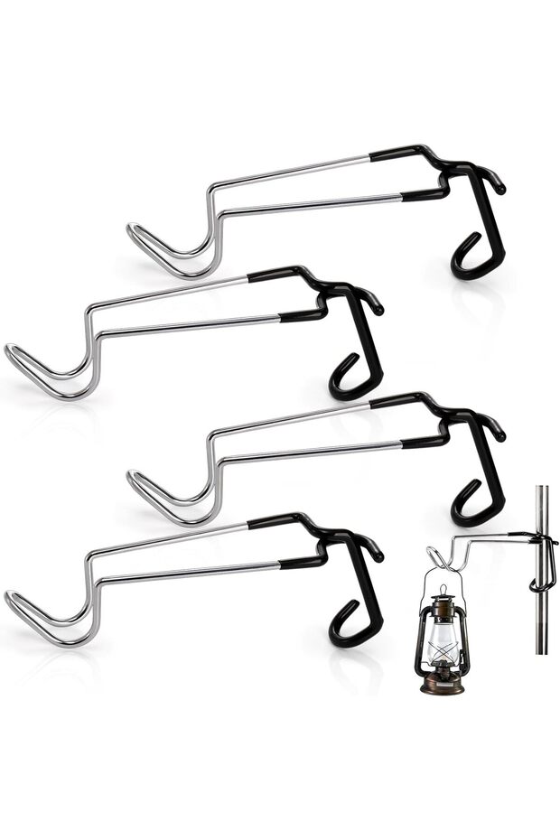 4-Piece Camping Light Hooks, Portable Water Bottle Holder