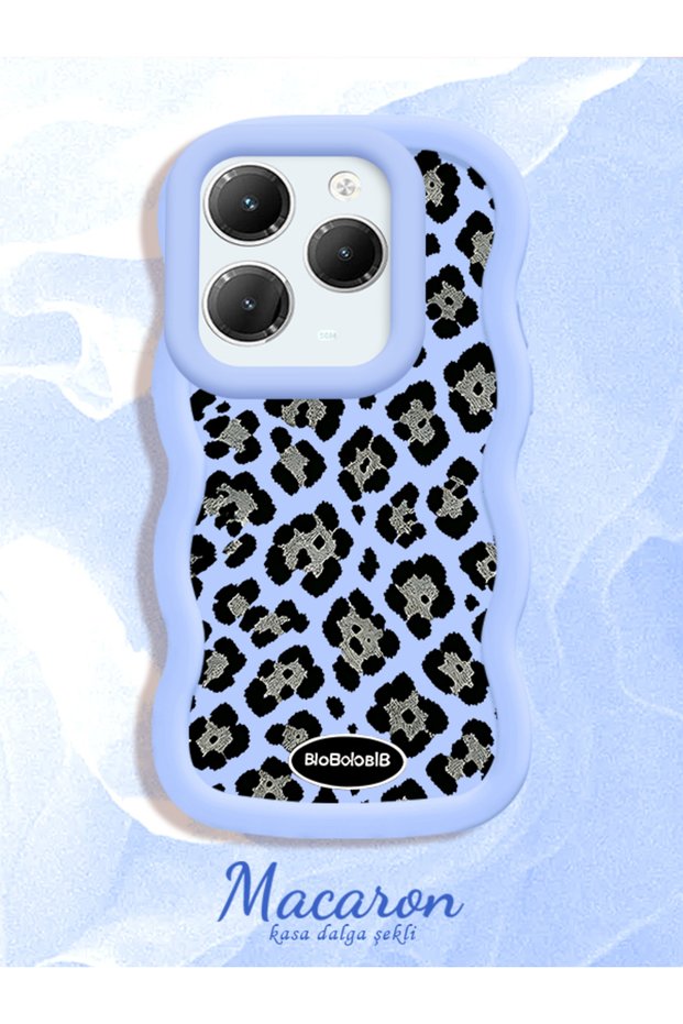 Infinix Hot 40/40 Pro Compatible Wavy Frame Leopard Print High Quality Silicone Phone Case