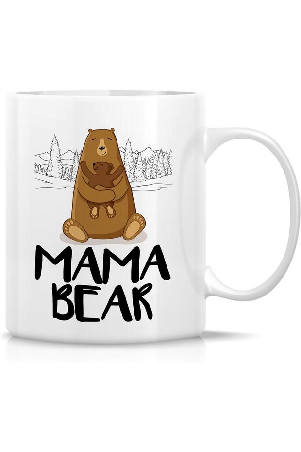 Funny Mug - Mama Bear Baby Shower 11 Oz Ceramic Coffee Mugs - Funny, Sarcasm, Sarcastic, Motivational, Inspirational birthday gifts for her, mommy, mother, mom, mama, wife, mother's day gift