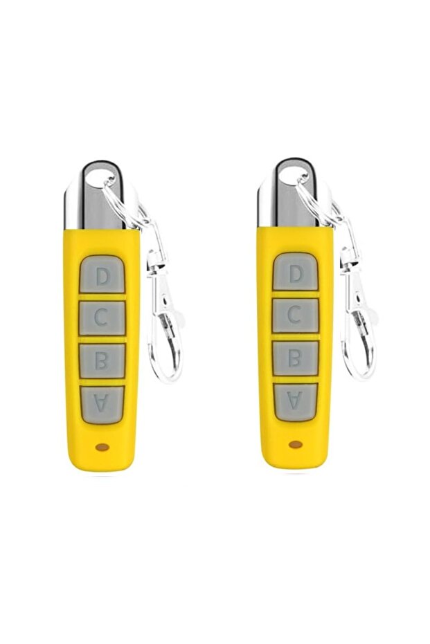 Universal 4-Key Cloned Wireless Remote 433MHz for Electric Gate Car Garage Roller Shutter Main Door Skylight ABCD Purple-Black Yellow-Gray