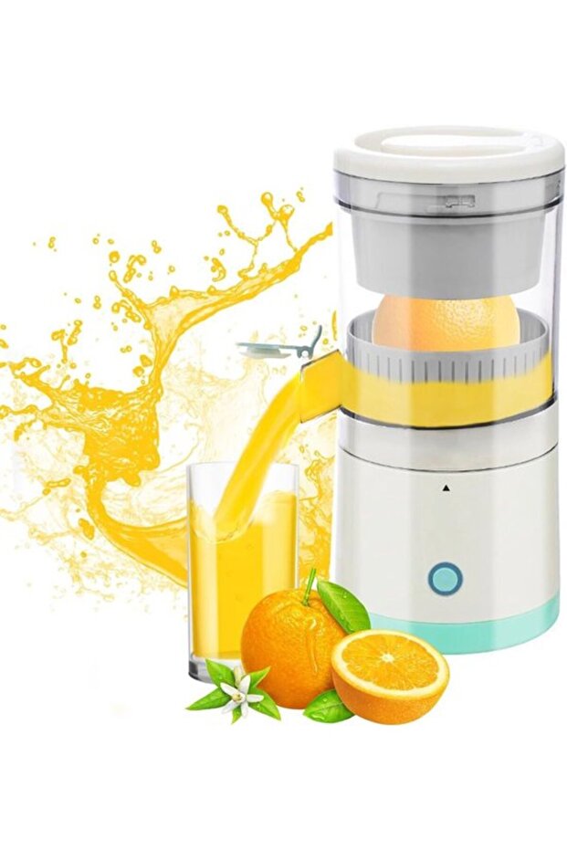 Electric juicer, portable USB juicer with 2400 mAh battery, 45 W battery-powered juicer