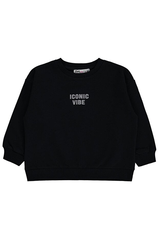 Basic Sweatshirt for Ages 2-5 - Black