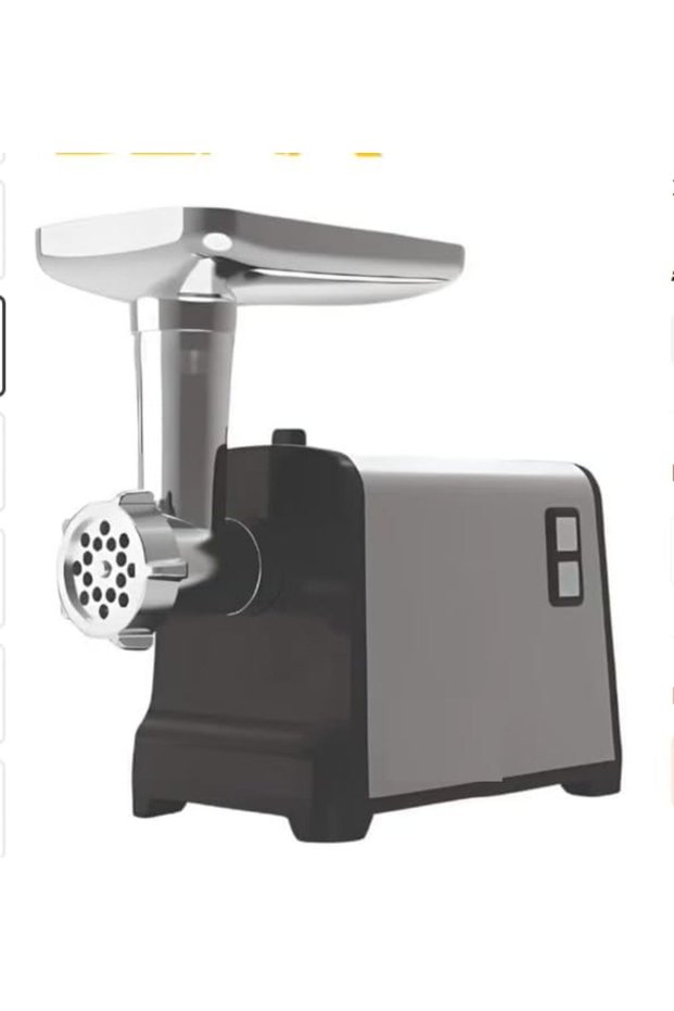 Electric Meat Grinder DX3218, 550W/1200W, Stainless Steel | Pure Copper Motor, Strong Gear System, ABS + Stainless Steel, Multiple Accessories, Rated/Locked Power