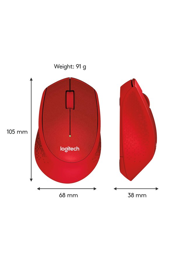 Mysz M330 Silent Plus Roșu