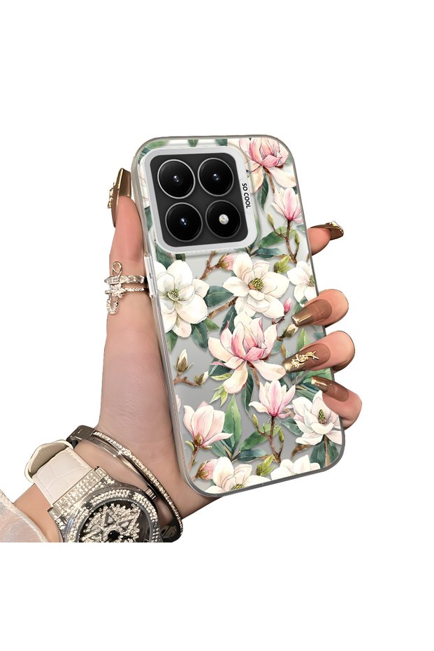 Xiaomi Mi 15t Compatible Hard Acrylic Back Silicone Edge Lens Protection Case