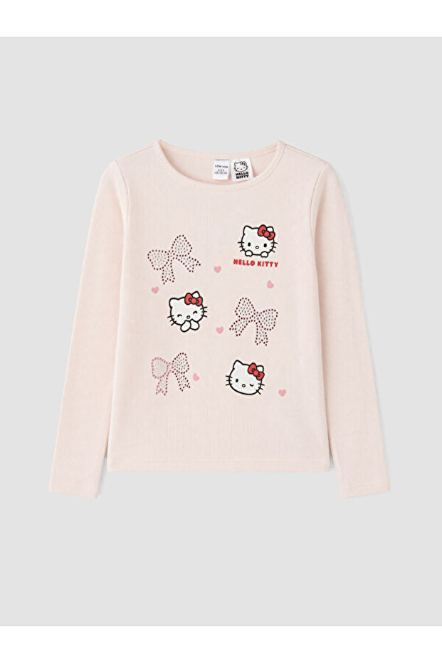 Esvab • Modern & Distinctive Hello Kitty Licensed Stoned T-Shirt for Girls