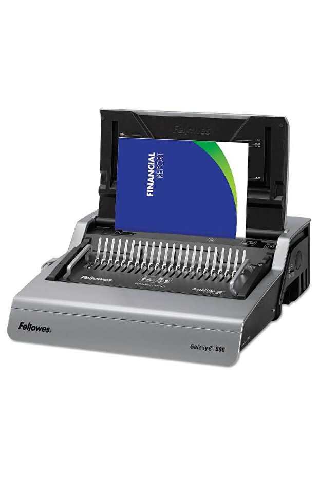 Galaxy-E 500 Electric Comb Binding Machine | 500-Sheet Capacity | 28-Sheet Punch Capacity | 51 mm Comb | Starter Kit