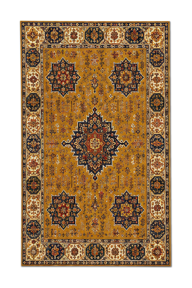 Sdt Traditional Patterned Modern Woven Base Decorative Carpet Sdtamor5051